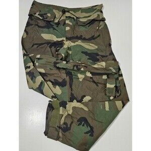 ORC Industries Improved Rainsuit Pants Medium Regular Trousers Woodland Camo USA